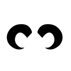 Devil Horn silhouette icon