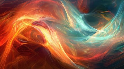 An abstract representation of energy, with swirling patterns of light and color.