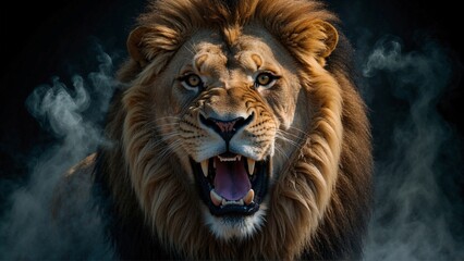 Fototapeta premium close up portrait of a lion