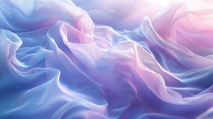 Obraz premium Soft blue satin fabric with flowing texture