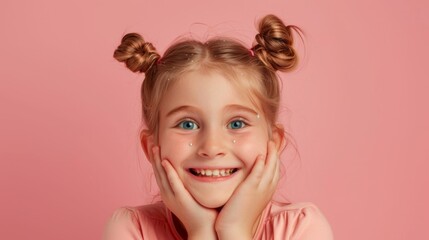 A Joyful Young Girl Smiling