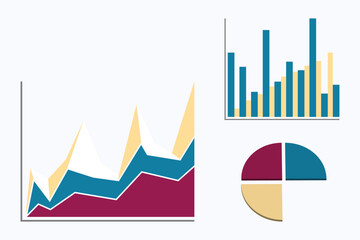 Fototapeta premium business histogram infographics For data analysis
