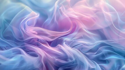 Obraz premium Pink and blue swirling fabric with silky texture