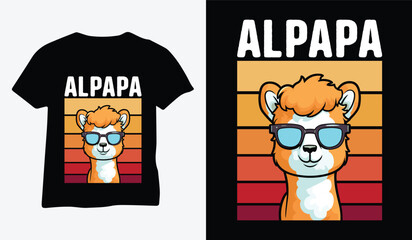 ALPAPA best t-shirt design vector