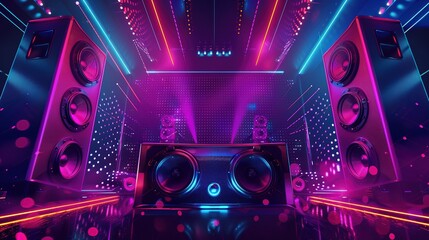 neon style speaker