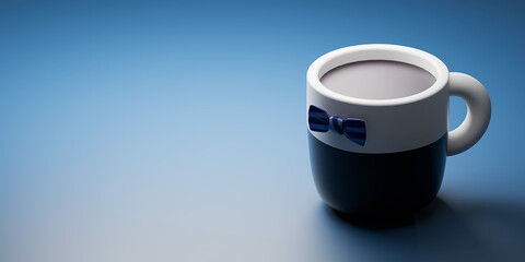 Happy Father’s Day 3d greeting card. 3d render.