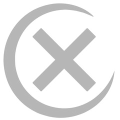 cross mark icon vector design element 