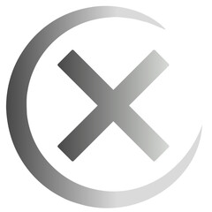 Obraz premium cross mark icon vector design element 