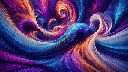 Obraz premium Psychedelic Spin: Vibrant Swirls and Colorful Circles