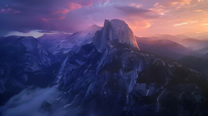 A mountain with a peak that is covered in snow