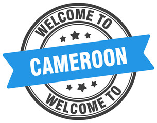 Welcome to Cameroon stamp. Cameroon round sign