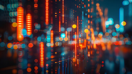 Fototapeta premium closure of investment and growth in the stock market