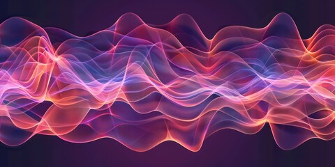 Obraz premium Seamless repeating texture of digital eye wave lines, suitable for use in print materials, digital art, or web design. 