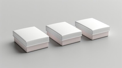 Set of gift boxes mockup for your brand
