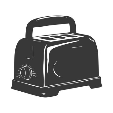 recommend clip art: Silhouette toaster black color only
