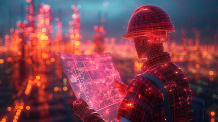 project workers in future technology visuals