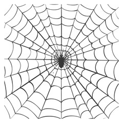 Obraz premium spider web black color only