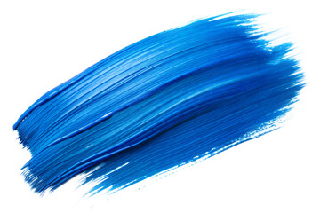 Blue paint brush stroke