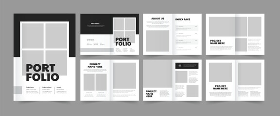 Architecture Portfolio Design and  Real Estate Brochure  Template Portfolio Layout Design