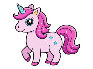 pink horse cartoon