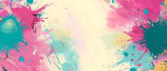 Vibrant Splashes of Colorful Abstract Art in Motion