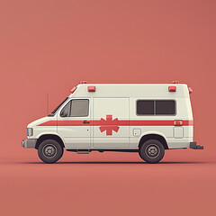 First aid kit, minimal background,  Equipment for helping basic patients stay safe