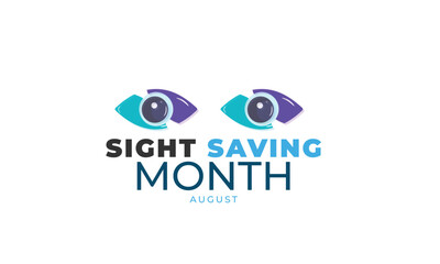 Sight Saving month. background, banner, card, poster, template. Vector illustration.