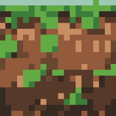 Pixel background. The concept of games background. Vector illustration