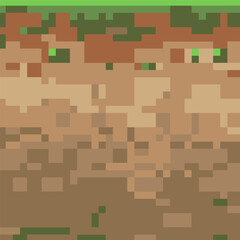 Pixel background. The concept of games background. Vector illustration