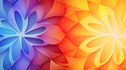 Abstract gradient background with kaleidoscopic patterns