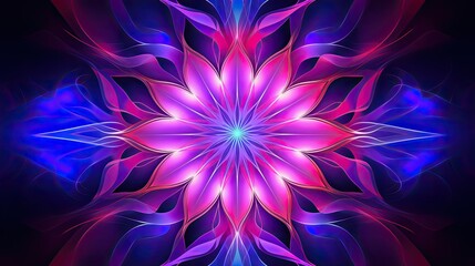Abstract gradient background with kaleidoscopic patterns