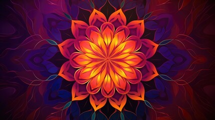 Abstract gradient background with kaleidoscopic patterns