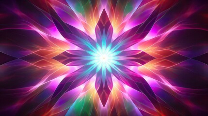 Abstract gradient background with kaleidoscopic patterns