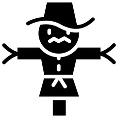 scarecrow solid icon