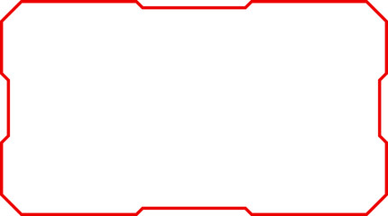 red abstract frames technology futuristic interface hud vector design for ui games.	