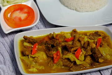indian curry with rice