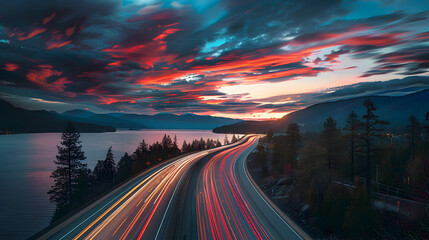 A road in the mountains