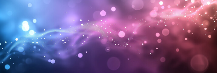 A blue and purple wave with a lot of sparkles