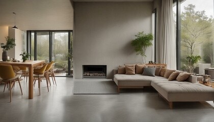 "Seamless Tranquility: Elevate Your Space with Natural Cement Flooring"



