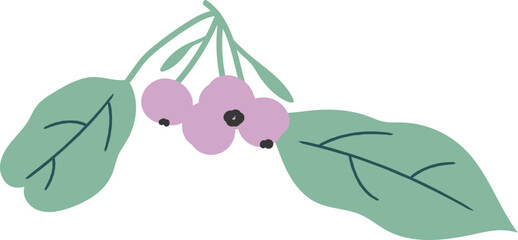 Purple flower clipart vector