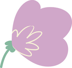 Pink flower clipart vector
