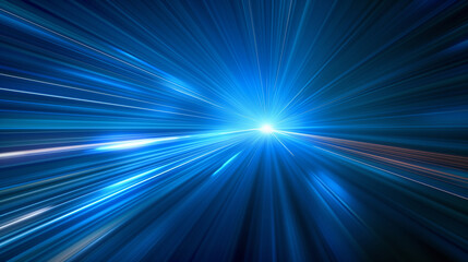 A blue light with a white starburst in the middle