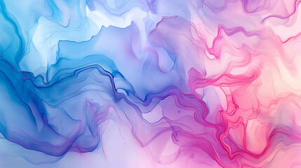 Obraz premium A colorful, abstract painting with a wave-like pattern