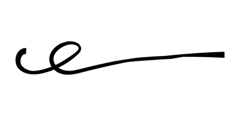 Dry brush mark, pencil squiggle and scribble. Hand drawn vector crayon various line, spiral and doodle. Black rough highlighter, chalk stroke, pencil divider. Curly line. Scratchy 
