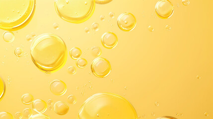 Oil bubbles collagen skin serum. concept skin care cosmetics.