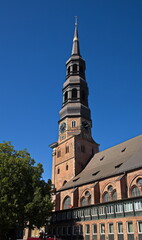 Obraz premium St. Catherine Church in Hamburg, Germany, Europe 