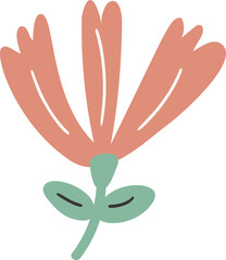 Cute flower illustration vector