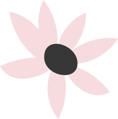 Cute flower illustration vector