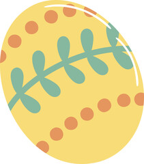 Cute easter egg illustration vector