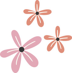 Cute flower illustration vector